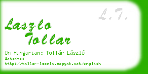 laszlo tollar business card
